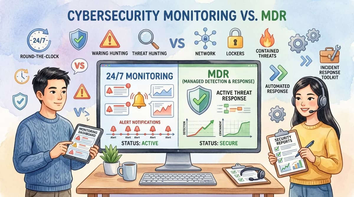 24/7 Security Monitoring vs MDR: What's the Real Difference? 
