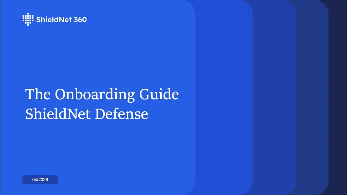 Hướng dẫn sử dụng ShieldNet Defense